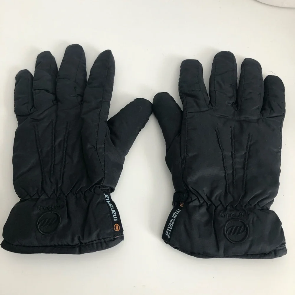 Manzella Nylon Pack It Warmer Black Gloves
